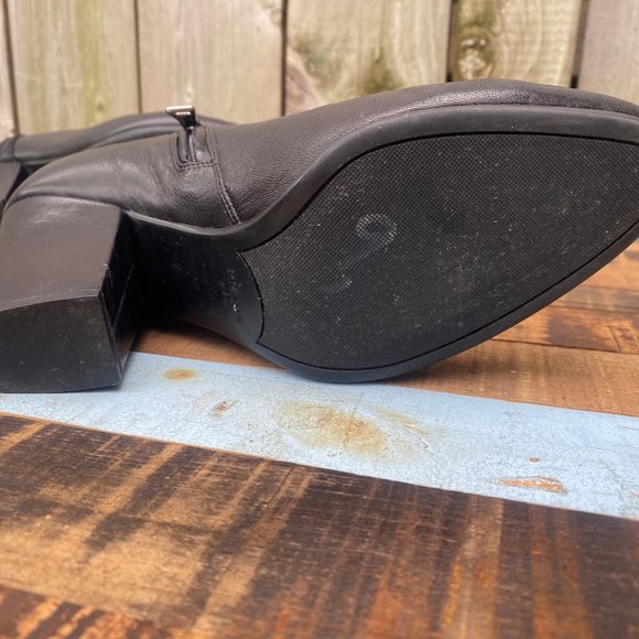 PRADA Calzature Donna Black Leather Ankle Boots - Size 8 - Picture 9 of 14